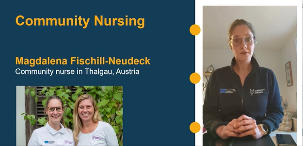 Zeigt Magdalena Fischill-Neudeck bei ihrem Videobeitrag vor dem EU-Parlament